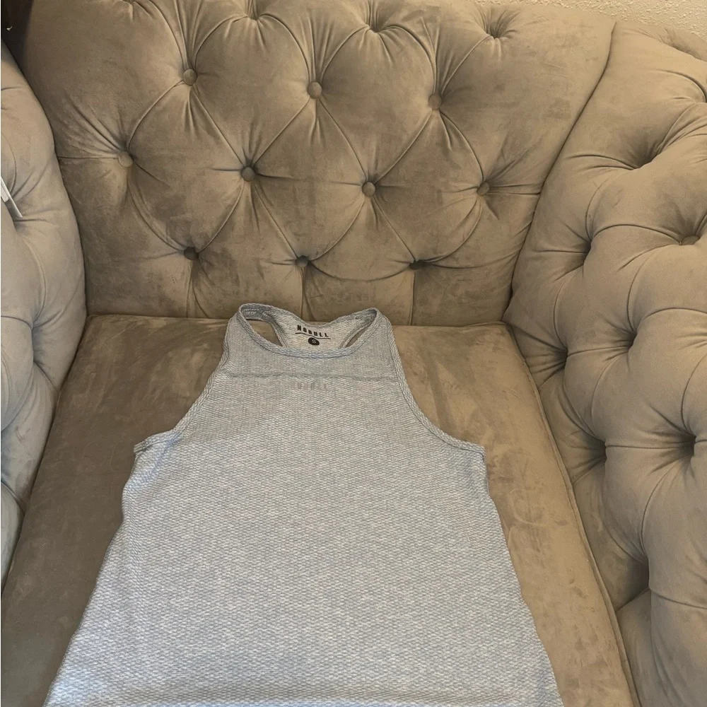NOBULL Heathered Light Blue Tank Top - Picture 1 of 5